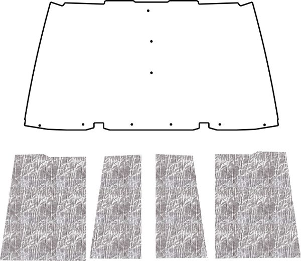 Picture of 1997-2006 Jeep Wrangler TJ AcoustiHood Under-Hood Insulation and Sound Barrier Kit by QuietRide Solutions