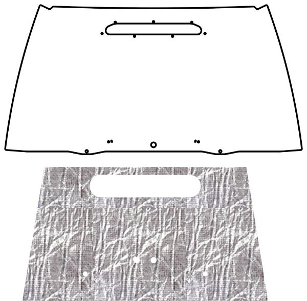 Picture of 1997-2006 Jeep Wrangler TJ QuietRide AcoustiHood Under-Hood Insulation & Sound Barrier Kit