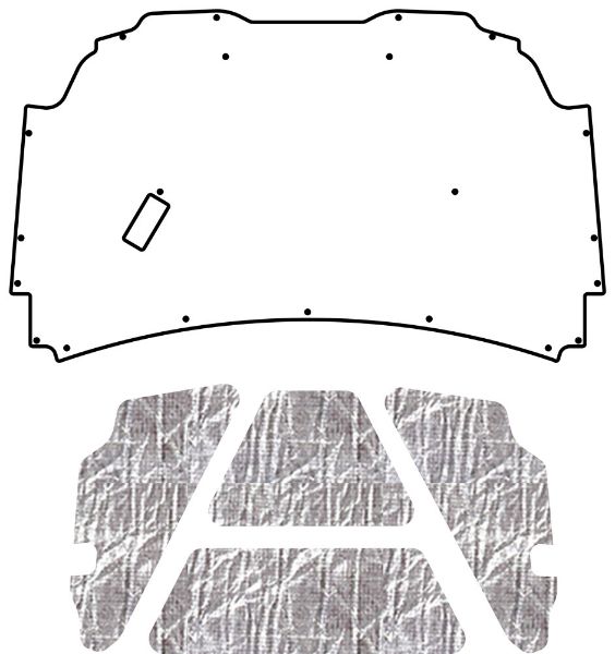 Picture of 1999-2004 Jeep Grand Cherokee WJ QuietRide AcoustiHood Under-Hood Insulation and Sound Barrier Kit