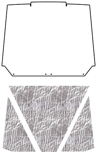 Picture of 1955-56 Mercury AcoustiHood Under-Hood Insulation and Sound Barrier Kit by QuietRide Solutions
