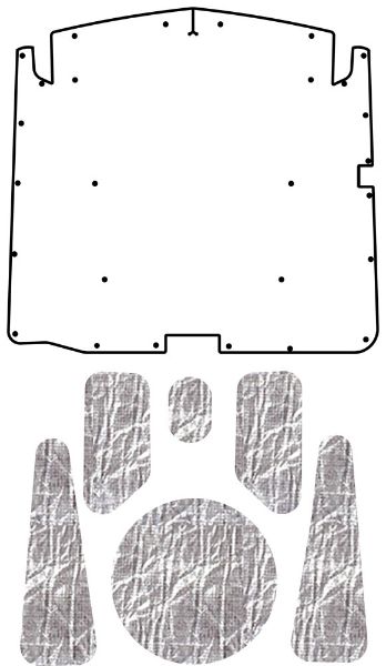 Picture of 1957-1958 Mercury AcoustiHood Under-Hood Insulation and Sound Barrier Kit