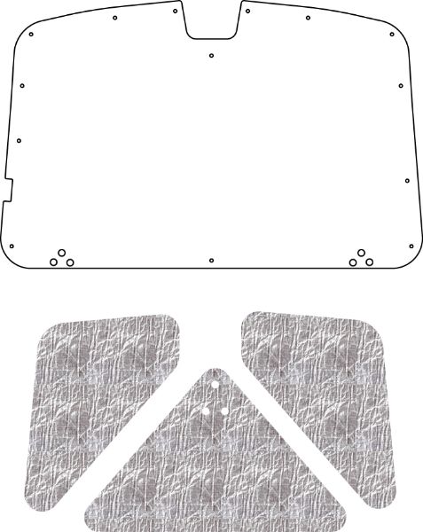 Picture of 1962-1980 MG-B-C-GT QuietRide AcoustiHood Under-Hood Insulation and Sound Barrier Kit