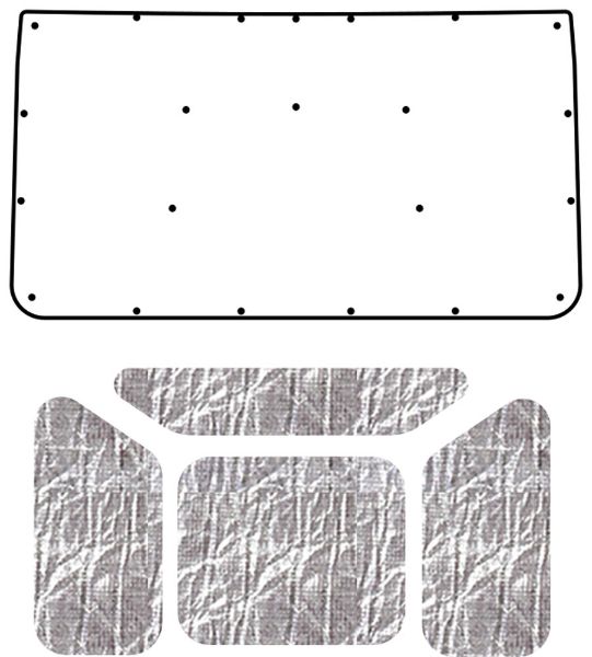 Picture of 1963-64 Dodge Dart QuietRide AcoustiHood Under-Hood Insulation & Sound Barrier Kit