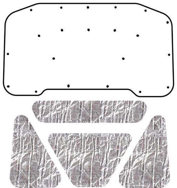 Picture of 1964-65 Plymouth Valiant QuietRide AcoustiHood Cover Kit with HeatShield Insulation Panels