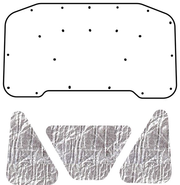 Picture of 1965-66 Dodge Dart QuietRide AcoustiHood Cover Kit with HeatShield Insulation Panels