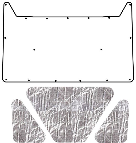 Picture of 1967-69 Plymouth Valiant AcoustiHood Cover Kit by QuietRide Solutions with HeatShield Insulation Panels