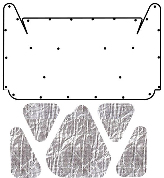 Picture of 1966-1967 Dodge Coronet AcoustiHood Under-Hood Insulation Sound Barrier Kit by QuietRide Solutions