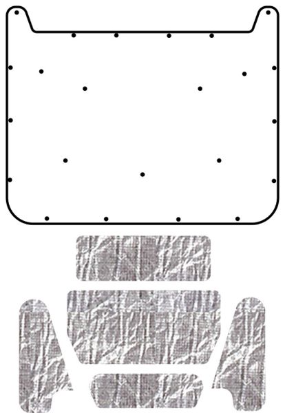 Picture of 1971 Plymouth GTX QuietRide Solutions AcoustiHood Cover Kit with HeatShield Insulation Panels