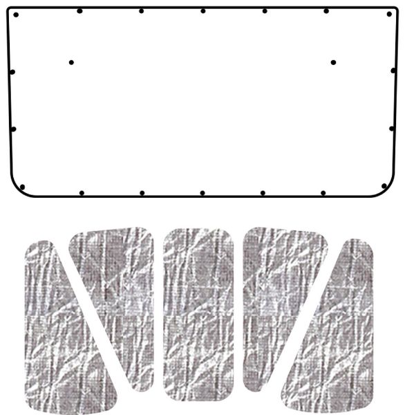 Picture of 1965-68 Dodge Polara QuietRide AcoustiHood Cover Kit with HeatShield Insulation Panels
