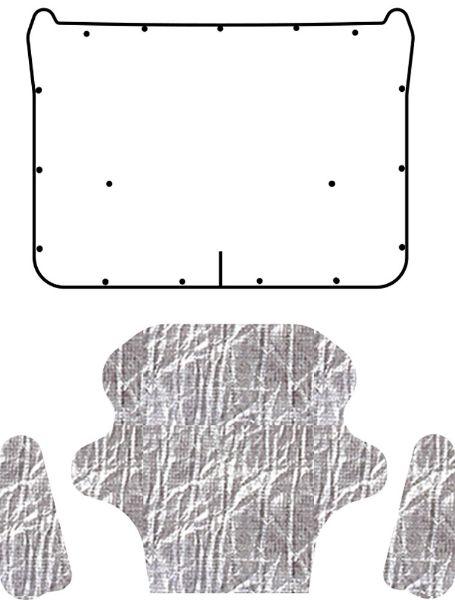 Picture of 1970-74 Dodge Challenger QuietRide AcoustiHood Cover Kit with HeatShield Insulation