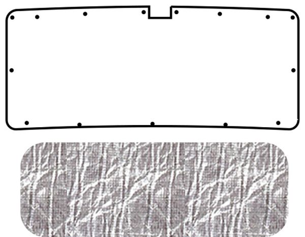 Picture of 1970-74 Dodge Challenger AcoustiHood Under Trunk Cover Kit with HeatShield Insulation Panels