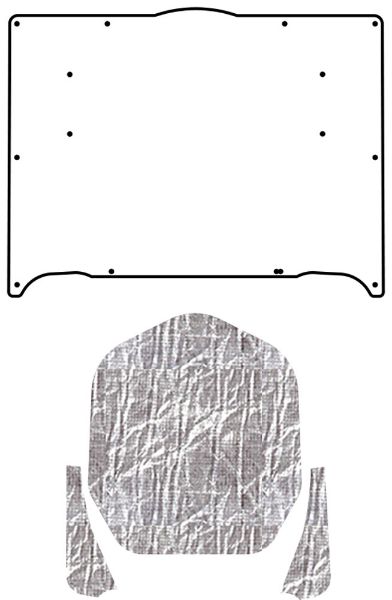 Picture of 1970-74 Plymouth Barracuda QuietRide AcoustiHood Cover Kit with HeatShield Insulation Panels