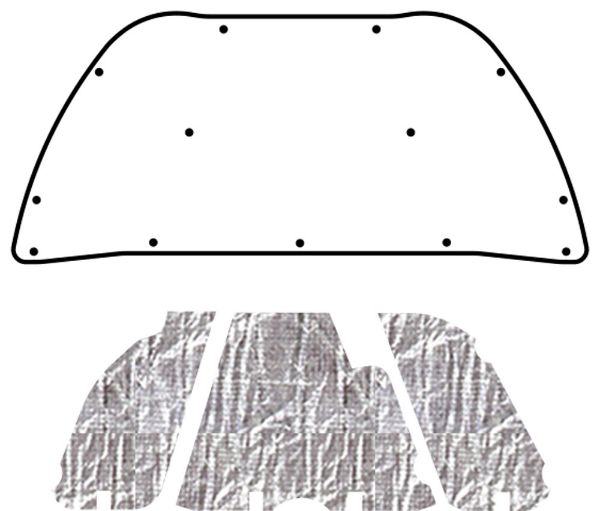 Picture of 2001-2010 Chrysler PT Cruiser AcoustiHood Under-Hood Insulation and Sound Barrier Kit by QuietRide Solutions