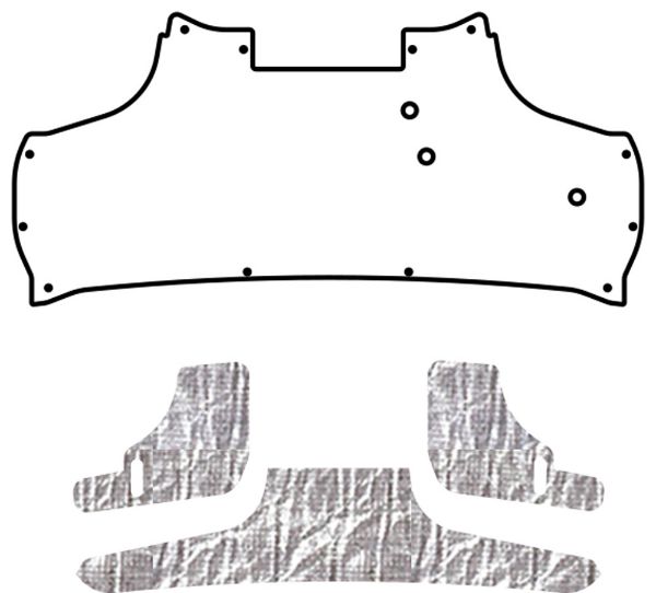 Picture of 2005-2009 Ford Mustang QuietRide Solutions AcoustiHood Under Trunk Cover Kit with Heatshield Panels