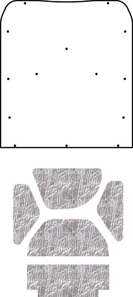 Picture of 1971-1973 Ford Mustang Coupe AcoustiHood Under-Hood Insulation Kit