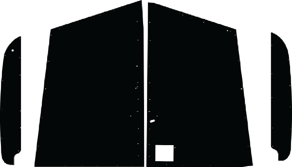 Picture of 1949-1962 Peterbilt Truck Models 280-350 AcoustiShield Original Style Headliner Kit with Leather Grain, 4 Pieces, Binding Tape, and Hardware