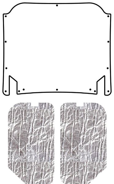 Picture of 1979-1980 Ford Pinto QuietRide AcoustiHood Under Hood Cover Kit with Heatshield Panels