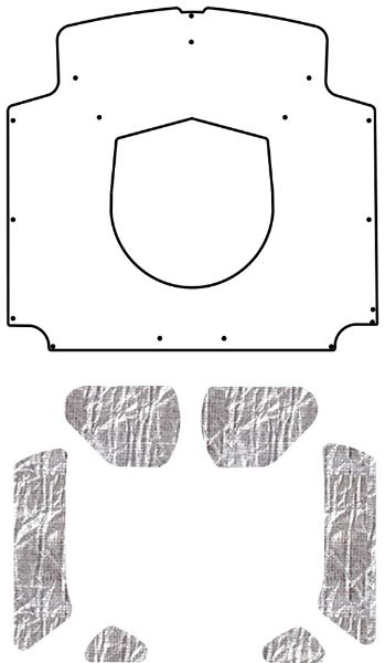 Picture of 1958-1960 Ford Thunderbird QuietRide Solutions AcoustiHood Under-Hood Insulation & Sound Barrier Kit