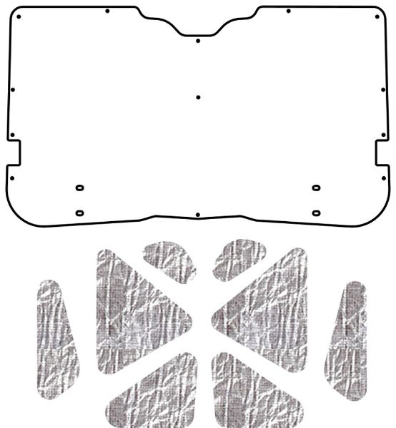 Picture of 1958-1960 Ford Thunderbird QuietRide AcoustiTrunk Sound and Heat Barrier Kit