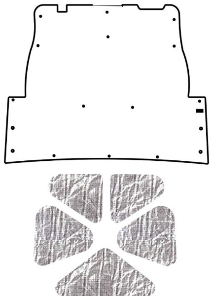 Picture of 1964-66 Ford Thunderbird Coupe QuietRide AcoustiHood Under Trunk Cover Kit