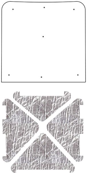 Picture of 1968-69 Ford Torino/Fairlane QuietRide AcoustiHood Cover Kit with HeatShield Insulation Panels