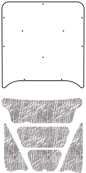 Picture of 1972-1976 Ford Torino AcoustiHood Under-Hood Insulation and Sound Barrier Kit