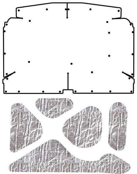 Picture of 1971-77 Vega QuietRide Solutions AcoustiHood Under Hood Cover Kit with Heatshield Panels