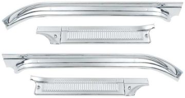 Show details for 1973-77 Chevrolet & GMC Pickup Truck Door Sill Plate Set - Polished Aluminium 4 Piece Set Picture of 1973-77 Chevrolet & GMC Pickup Truck Door Sill Plate Set - Polished Aluminium 4 Piece Set