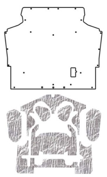 Picture of 1975-81 Camaro AcoustiHood Cover Kit by QuietRide Solutions with Heatshield Panels and Installation Accessories