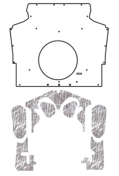 Picture of 1975-1981 Camaro F-Body AcoustiHood Kit by QuietRide Solutions - Induction Under Hood Cover with Heatshield Panels and Installation Accessories