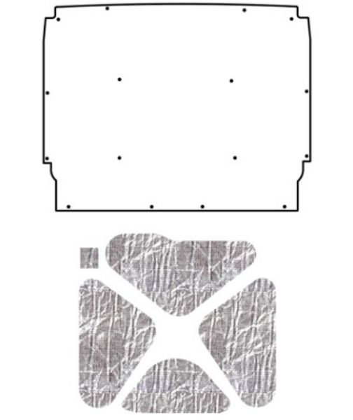 Picture of 1962-65 Chevy Nova QuietRide AcoustiHood Under Hood Cover Kit with Heatshield Panels and Mounting Accessories