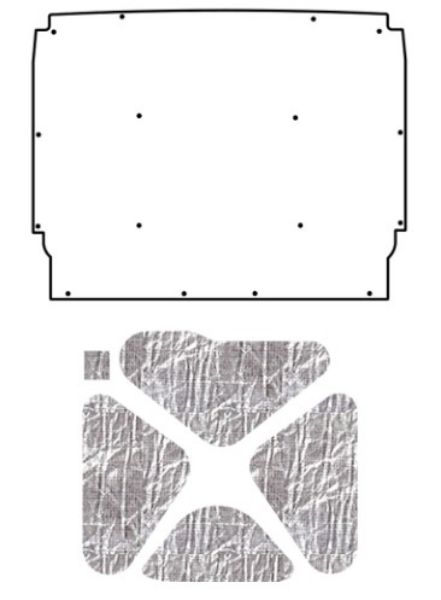 Picture of 1962-1965 Chevy Nova QuietRide AcoustiHood Under Hood Cover Kit with Heatshield Panels