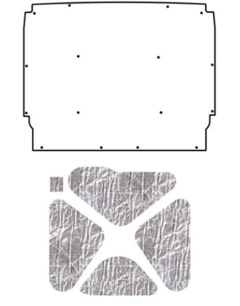 Picture of 1962-65 Chevy Nova AcoustiHood Kit by QuietRide Solutions - Under Hood Cover with Heatshield Panels and Installation Accessories