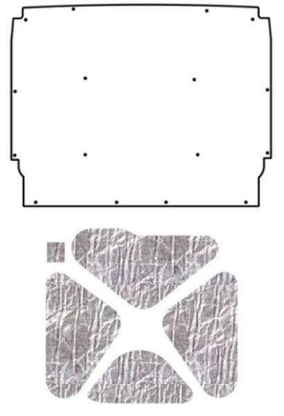 Picture of 1962-1965 Nova QuietRide Solutions AcoustiHood Cover Kit with Heatshield Panels and Adhesives