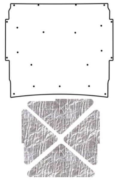 Picture of 1966-67 Nova QuietRide Solutions AcoustiHood Under Hood Cover Kit with Heatshield Panels and Installation Accessories