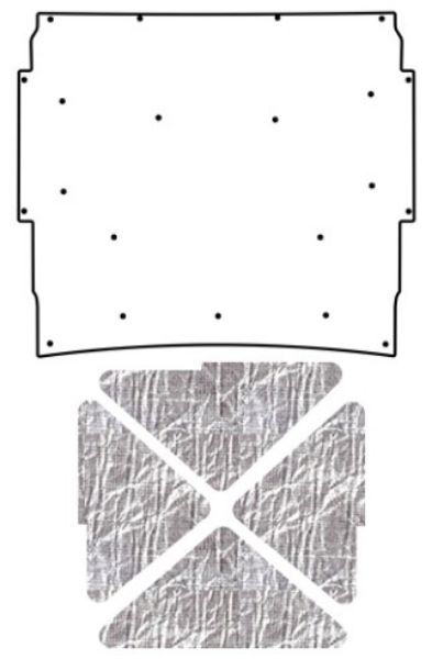 Picture of 1966-67 Nova QuietRide AcoustiHood Under Hood Cover Kit with Heatshield Panels and Installation Accessories