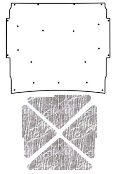 Picture of 1966-67 Nova QuietRide Solutions AcoustiHood Under Hood Cover Kit with Heatshield Panels and Adhesives