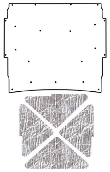 Picture of 1966-67 Chevrolet Nova QuietRide AcoustiHood Under Hood Cover Kit with Heatshield Panels and Installation Supplies