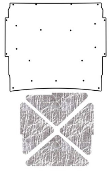 Picture of 1966-67 Nova QuietRide Solutions AcoustiHood Under Hood Cover Kit with Heatshield Panels and Mounting Accessories