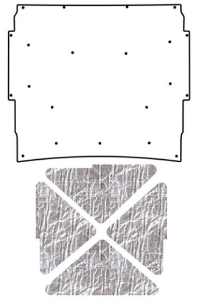 Picture of 1966-67 Nova QuietRide Solutions AcoustiHood Cover Kit with Heatshield Panels and Accessories