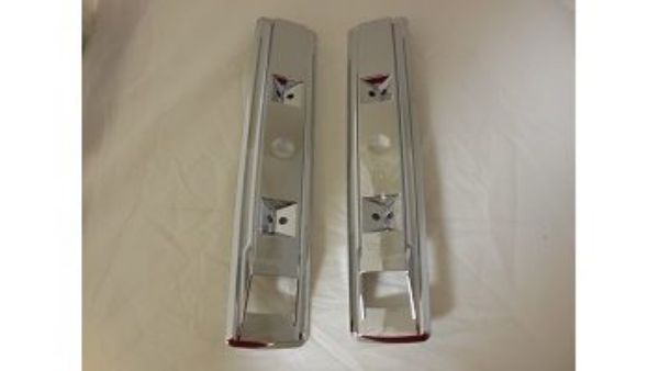 Picture of Mopar Armrest Bases for 13-Inch Pads Chrome Pair 1966-1970 Charger, 1967-1970 C-Body, 1967 Coronet 500 & GTX