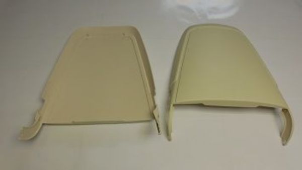 Picture of 1970-1971 B & E-Body Bucket Seat Backs White Pair by Vans Auto