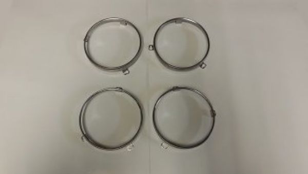 Picture of 1968-1976 Mopar Headlight Retainer Rings by Vans Auto - Set of 4