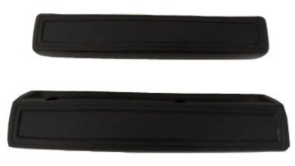 Picture of 1966-1970 Dodge Charger C-Body Vans Auto Front Armrest Pads Black Pair 13”