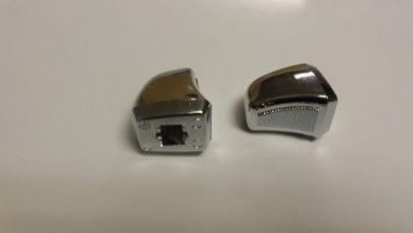 Picture of Mopar Bucket Seat Back Release Knobs Chrome Pair for 1972-1974 A B E-Body