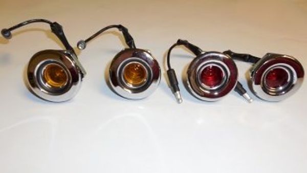 Picture of 1968 Dodge Dart Charger Vans Auto Curved Side Marker Lights Set
