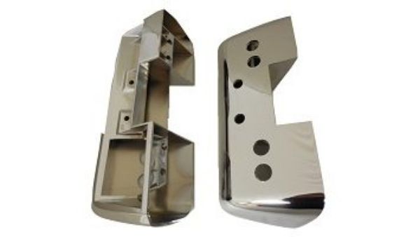 Picture of 1964-1966 A & B-Body Vans Auto Rear Armrest Bases Chrome 10 Inch Pair