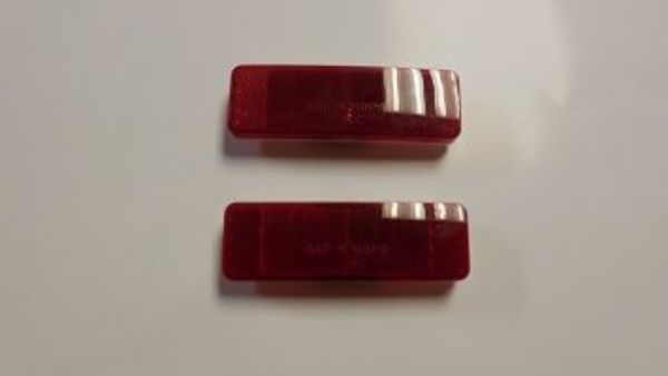 Picture of 1969 Dodge Dart Vans Auto Red Side Marker Reflector Lenses Pair