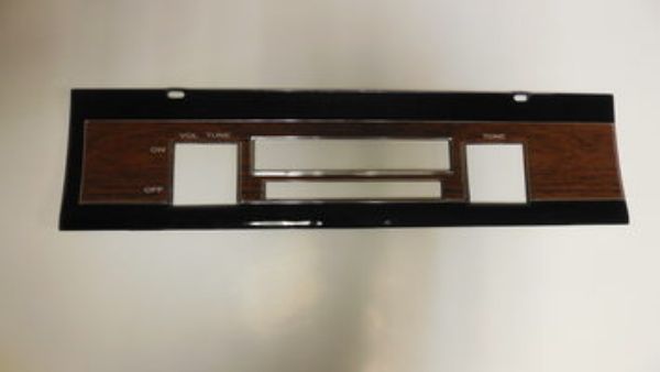 Picture of 1968-1969 B-Body Mopar Wood Grain Radio Face Plate Bezel by Vans Auto