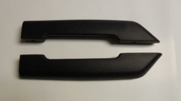 Picture of 1970-1974 Plymouth Cuda Barracuda E-Body Vans Auto Front Armrest Pads Black Pair